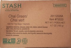 Stash Green Chai Tea 100 Count New Sealed Box Exp 11/20/2026 Free Shipping