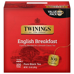 Twinings English Breakfast Black Tea Individually Wrapped Bags, 100 Count (Pack