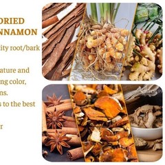 Premium 120 Turmeric Ginger Cinnamon Natural Tea Bags Pure No Additive Added