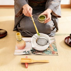 8 Pack Matcha Whisk Set, Japanese Matcha Tea Set, Ceramic Mixing Bowl with Sp…