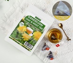Dandelion Tea 100-Leaf & Root Herbal Tea Bags for Liver & Kidney Health Detox