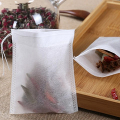 Disposable White Non-Woven EMPTY Tea Bags Drawstring Filter Bags for Spices LOT