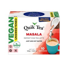 Instant Unsweetened Masala Chai Tea Latte – 10 Count, classic latte with aut…