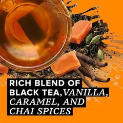 Chai Tea Bags, Vanilla Caramel Chai, Caffeinated tea, 120 Total Bags (20ct – …
