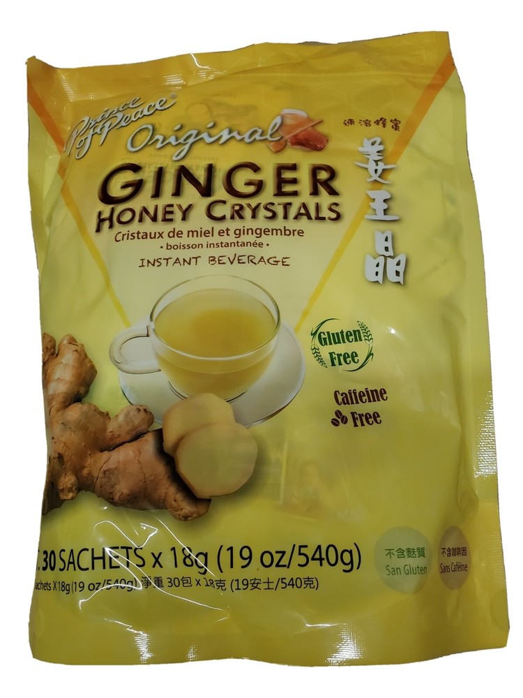 Prince of Peace Original Ginger Honey Crystals Tea 19oz/540g 30 Sachets (Pack 1)