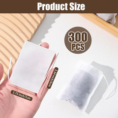 300 PCS Disposable Tea Bags for Loose Leaf Tea, Empty Tea Filter Bags