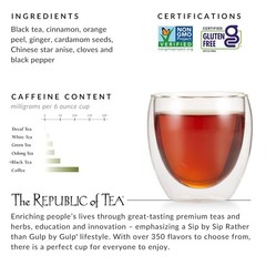 Republic Chai Black Tea Tin of 50 Tea Bags