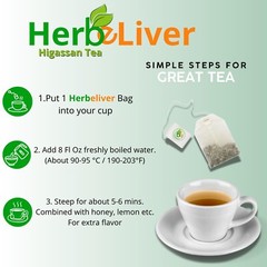 Higasan #1 Liver Detox Tea – Boldo, Diente de León, Curcuma & Cardo Mariano TEA