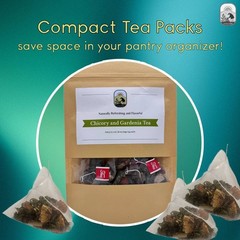 Chicory and gardenia herbal tea