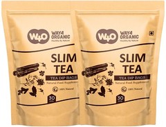 Detox Herbal Slim Tea, One Tea with 18 Herbs, Cleanse & Digest, 2 Packs