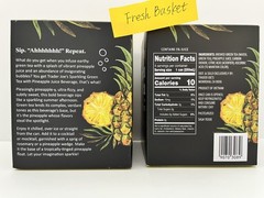 2 Packs-(8) Cans -Trader Joe’s Sparkling Green Tea w/ Pineapple Juice Beverage