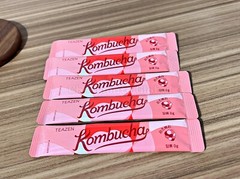 TEAZEN Kombucha Raspberry 30 Sticks | Sugar-Free Prebiotic