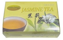 100-Count Tradition Jasmine Green Tea Bags Natural Handpicked from Fujiang 7oz