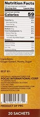 Pocas Honey Ginger Tea original Instant Honey Ginger Tea Made with Real Ginger