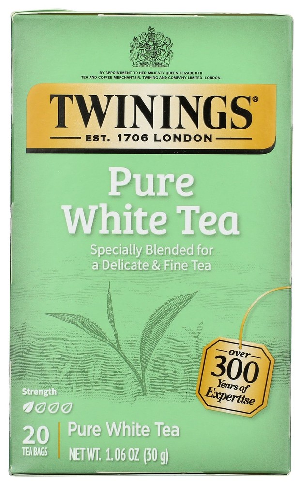Twining Tea White Pure 20 ct Immune Support 0.19 Pound Grocery Tea