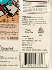 2 David Rio Power Chai Tea Latte with Matcha Mix 3 lb. Bulk Professional Blend