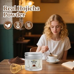 Hojicha Powder 3.5oz – Authentic Japanese Roasted Green Tea for Drinks Baking