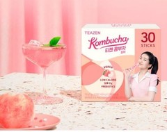 Teazen Kombucha Peach 5g x 30 Sticks | Korean Kombucha Drink Powder | K-FOOD