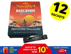 Teariffic Magic Mango Sensation Sexual Men Herb Energy Coffee 1 Box (12 Sachets)