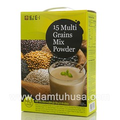 Damtuh 15 Multi Grains Mix Powder 20g x 40 Sticks, Caffeine Free, Korean Tea