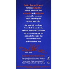 Bigelow Butterfly Pea Flower Sapphire Bay, Herbal Tea, Tea Bags, 18 Count