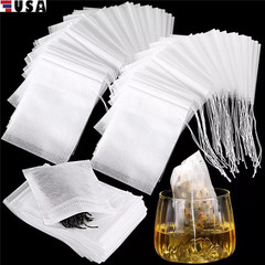 Disposable Tea Bags Bulk for Loose Leaf Tea Drawstring Empty Coffee Sachets Filt