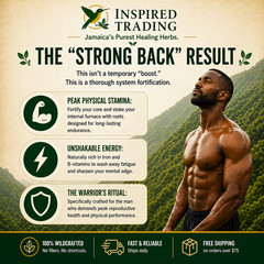 Jamaican Caveman Brew – Strong Back Tea- 7 Powerhouse Roots-Stamina & Energy