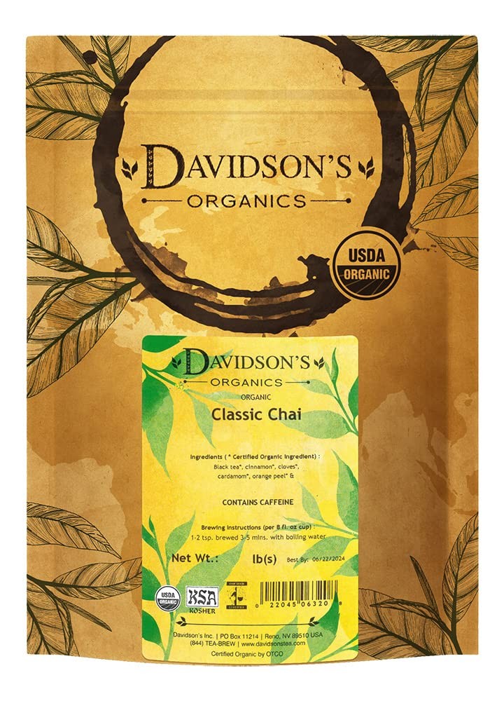 Classic Chai Tea, 16oz Bag – Bulk Spiced Black Tea (Packaging May Vary)