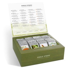 Single Steeps Loose Leaf Tea Sampler, Assorted Variety Tea Box, 15 Single Ser…