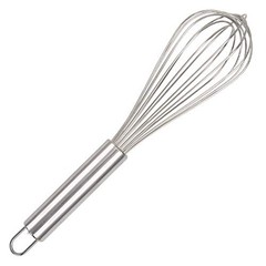 Stainless Steel Hand Whisk Kitchen Mixer Matcha Baking Cooking Tool Silver
