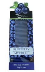 Touch Organic BLUEBERRY WHITE Tea Bags, 40 Bags, 2.5 oz