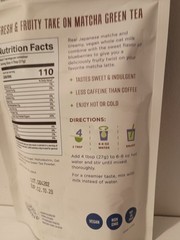Karma Kitchen Japanese Barista-Style Blueberry Matcha Latte w/ Whole Oat Milk
