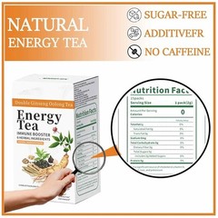 Energy Tea Immune Booster Ginseng Oolong Tea, Kidney Liver Tea For Women & Men