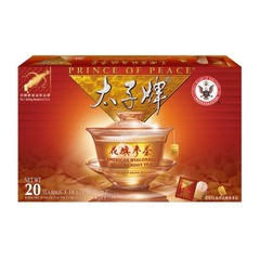 PRINCE OF PEACE AMERICAN GINSENG ROOT TEA BAGS 20 CT