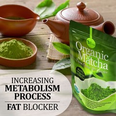 10 PACK Organic Matcha Green Tea Powder (4 Oz) – 100% Pure Easy to Mix