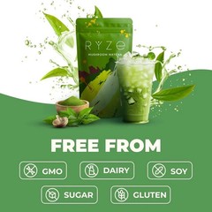 Ryze Matcha Green Tea Organic 30 Servings New Free Shipping