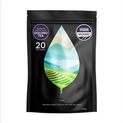 PiPi Tea Organic Oolong Tea Bags – Whole Leaf, 20 Bags (4g Each)-Cortisol &Ca US
