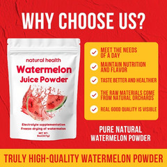 Natural Watermelon Juice Powder Vitamin C Allergen-Free Rich in Electrolytes