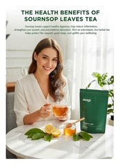 Organic Soursop Guanabana Graviola 100% Pure Leaf -30 tea bags