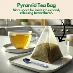 Organic Turmeric, Ginger & Cinnamon – 100 Tea Bags | Plant-Based Pyramid Tea Bag