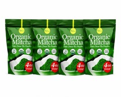 Organic Matcha Green Tea Powder 4oz (Pack of 4) Perfect for Drinks and Culinary