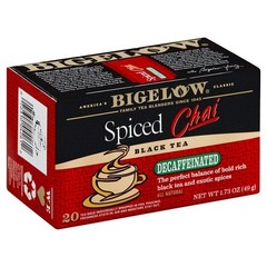 Decaf Chai Spiced Tea 20 Count Specialty Grocery Pack of 1