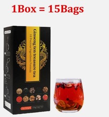 Ginseng Ten Treasures Tea, Chinese Herbal Kidney Detox Tea for Men & Women USA