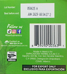 Te Verde Mexicano (100% Camellia Sinensis) Green Tea 20 Bags Free Shipping