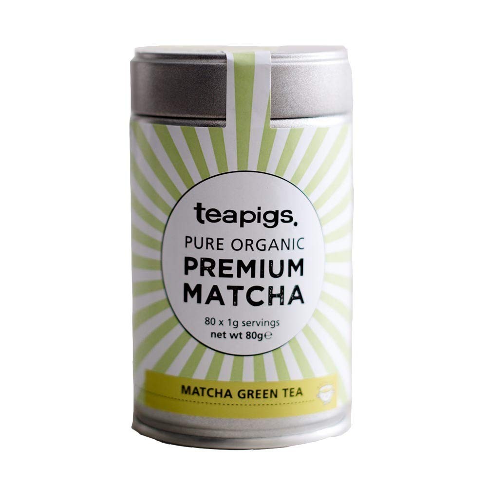 teapigs Organic Matcha Tea Tin 80 Gram