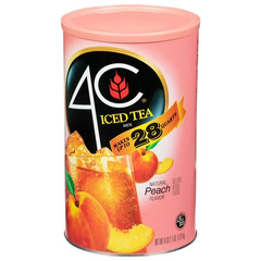 4C Natural Peach Iced Tea Mix, 66.1 oz (4lbs 2.1oz)