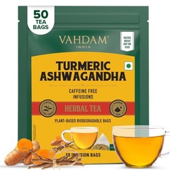 VAHDAM -Organic Turmeric Tea with Ashwagandha – 50 units FREE DELIVERY 7-10 DAYS