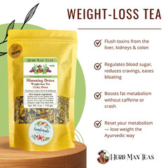 SLIMMING DETOX TEA – Cleanses liver, reduces swelling & controls appetite 4oz