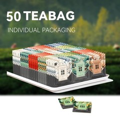 BEI CAI Tea Bags Sampler Assortment Box 50 Count 10 Different FlavorsPerfect …