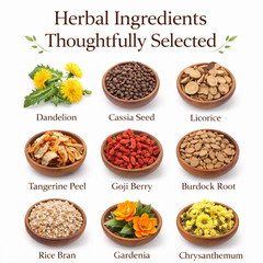 Dandelion Wolfberry Liver Support Tea Cassia Seed Herbal Tea by Vitals Herb